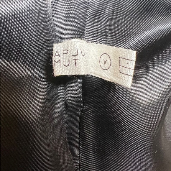 Vintage 1950’s Black Wool Felt Floral Hungarian Matyo Art Vest size 40 - Picture 10 of 13